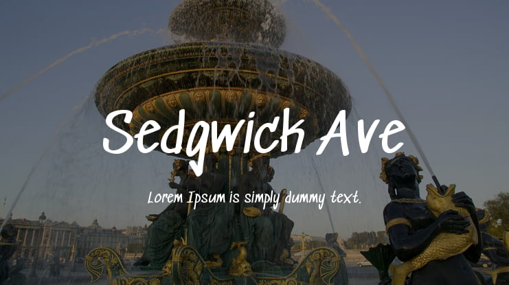 Sedgwick Ave Font