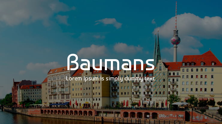 Baumans Font