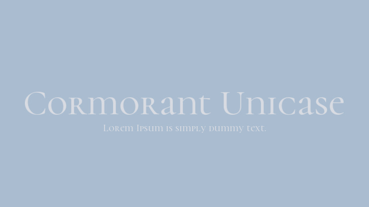 Cormorant Unicase Font Family