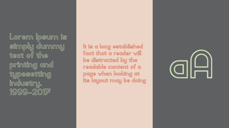 Sunset Retro Line Font