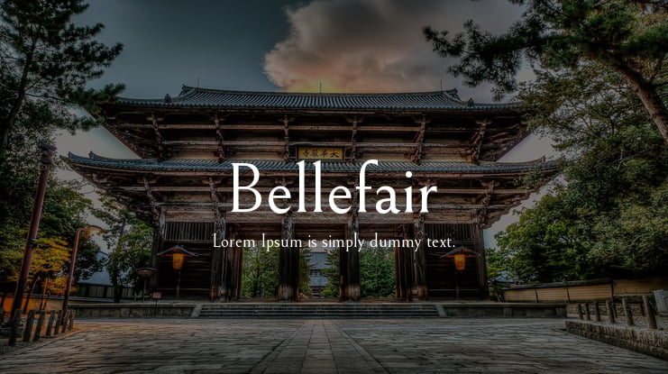 Bellefair Font