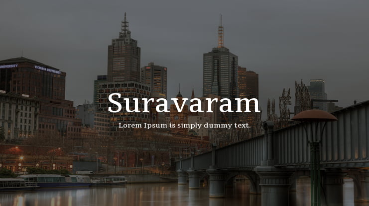Suravaram Font