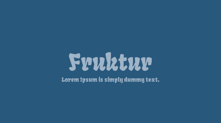 Fruktur Font Family
