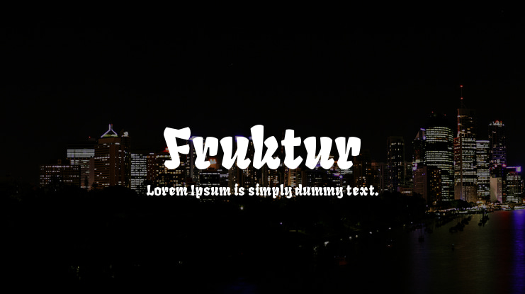 Fruktur Font Family
