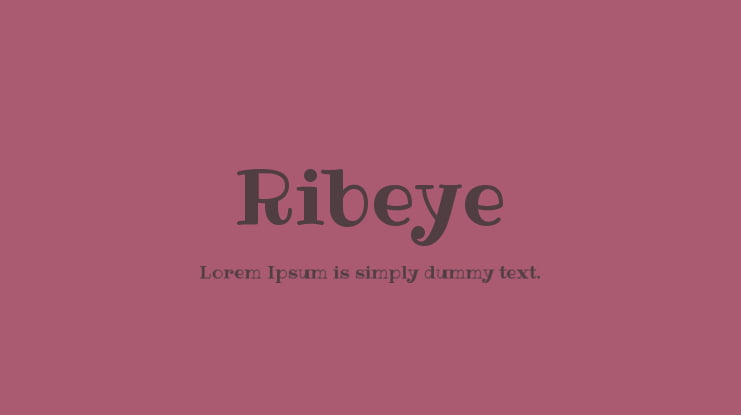 Ribeye Font