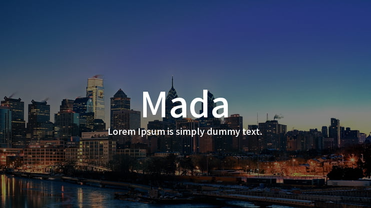 Mada Font Family