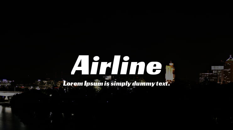 Airline Font