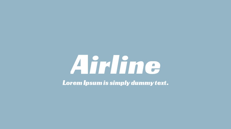 Airline Font