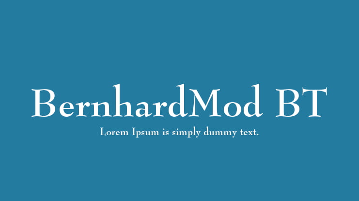 BernhardMod BT Font Family