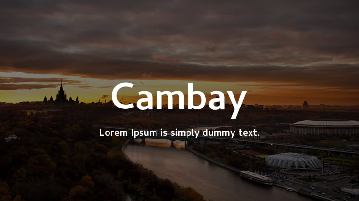 Cambay Font Family