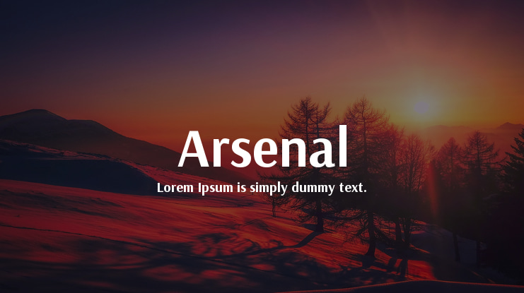 Arsenal Font Family