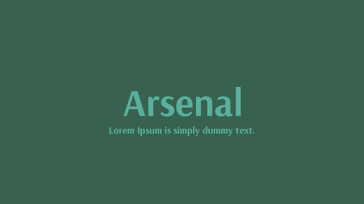 Arsenal Font Family