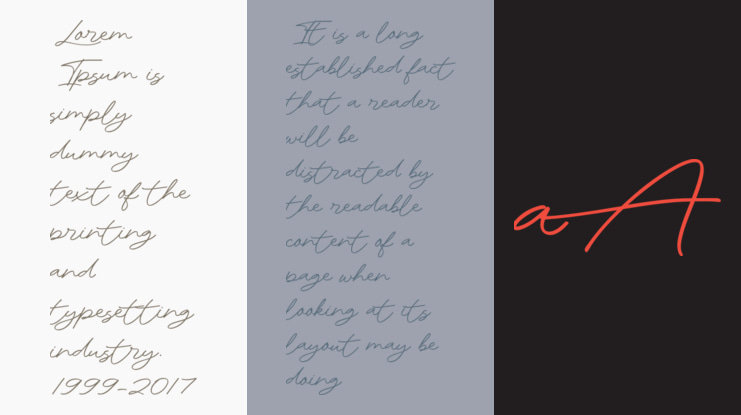 Rhetorical Flourish Demo Font