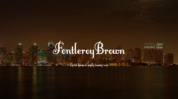 FontleroyBrown Font