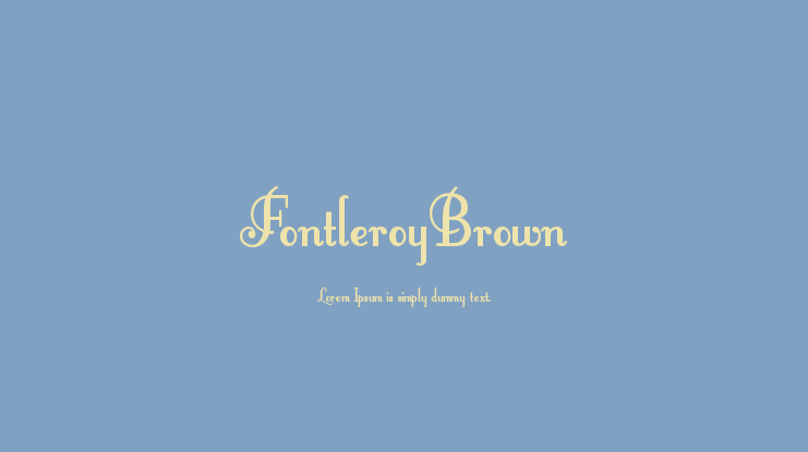 FontleroyBrown Font