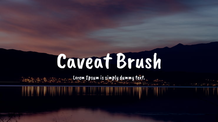 Caveat Brush Font