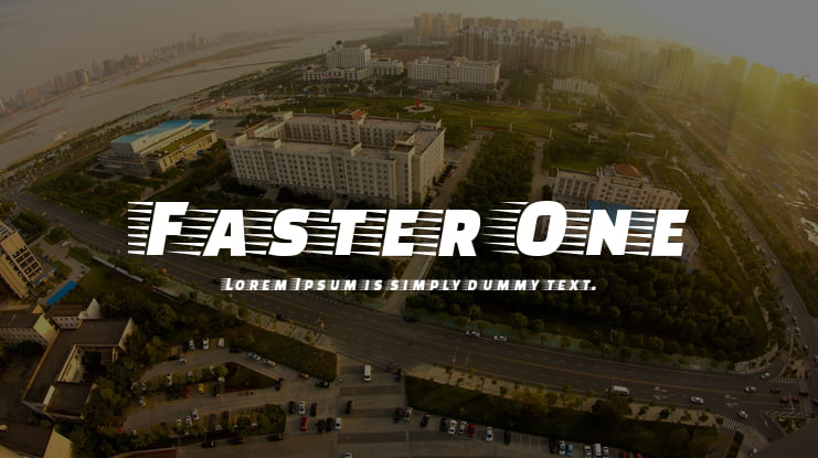 Faster One Font Family