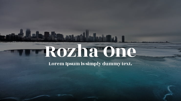 Rozha One Font