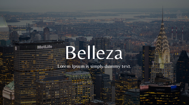 Belleza Font Family