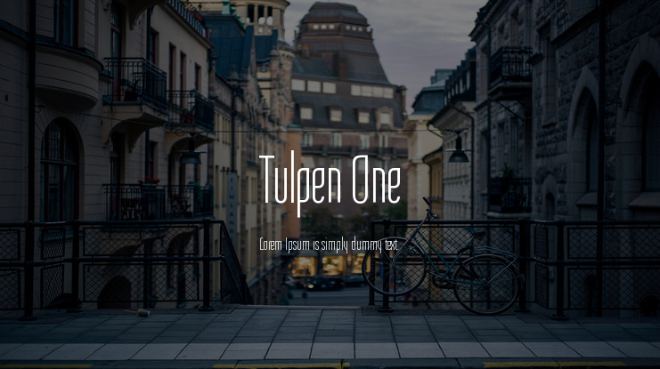 Tulpen One Font
