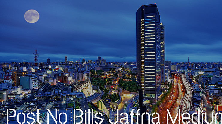 Post No Bills Jaffna Font Family