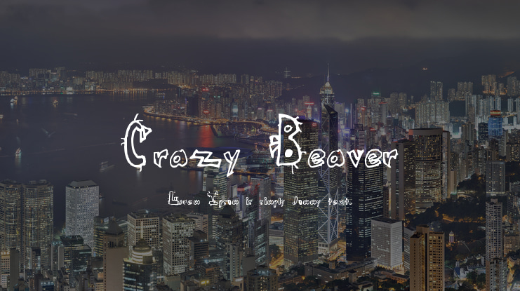 Crazy Beaver Font