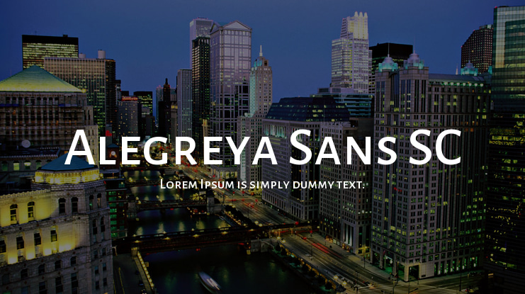 Alegreya Sans SC Font Family