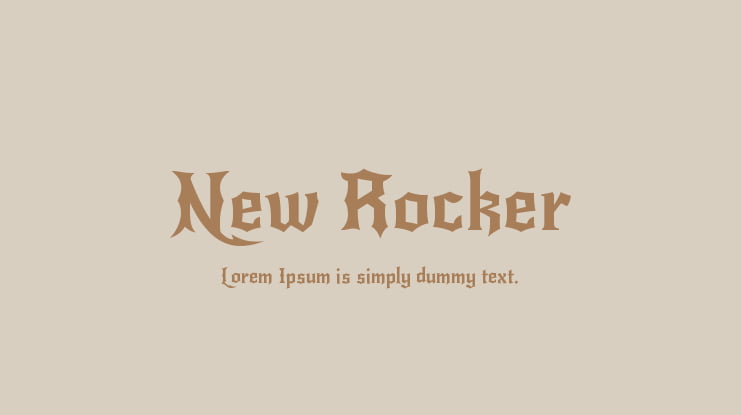 New Rocker Font