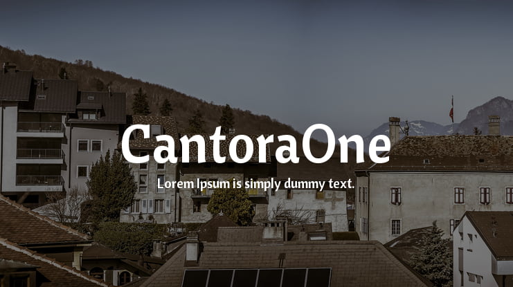 CantoraOne Font