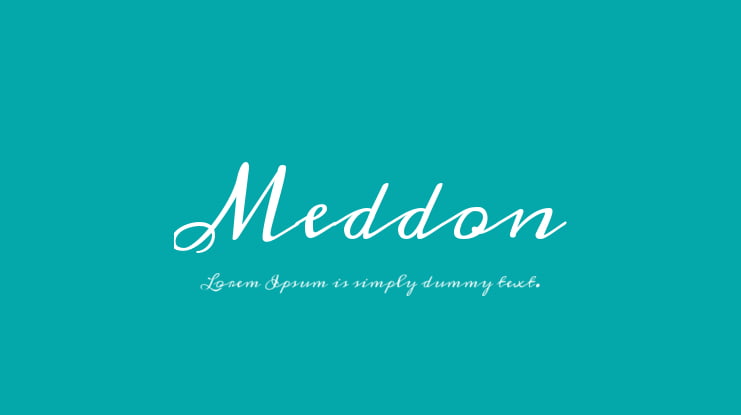 Meddon Font