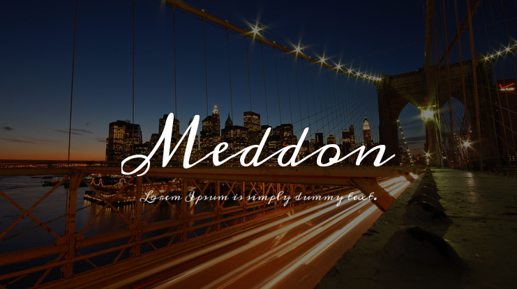 Meddon Font