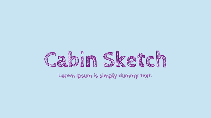 Cabin Sketch Font Family