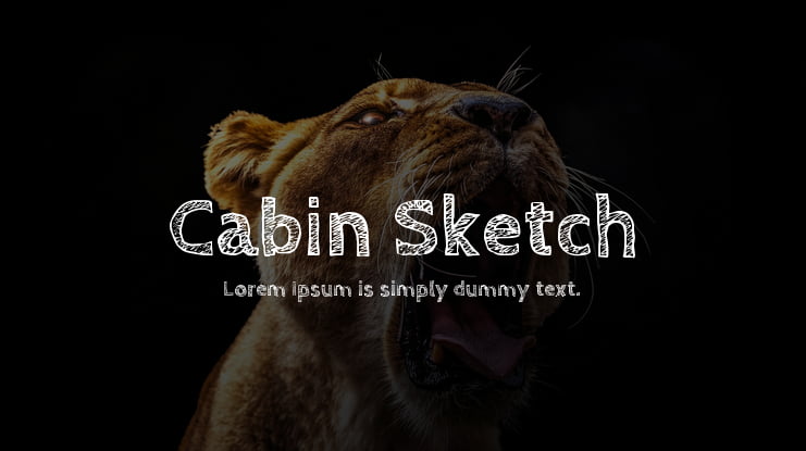 Cabin Sketch Font Family