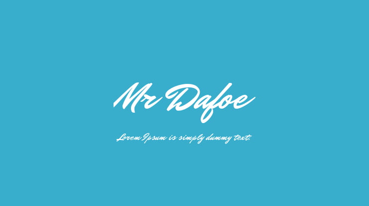 Mr Dafoe Font : Download Free for Desktop & Webfont