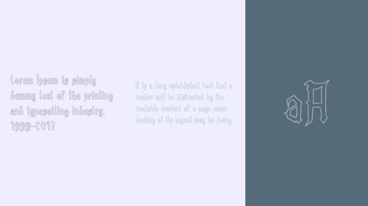 King Of Darkness Outline Font Family