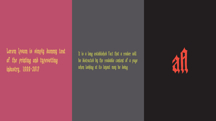 Gothic Evil Festival Simple Font Family