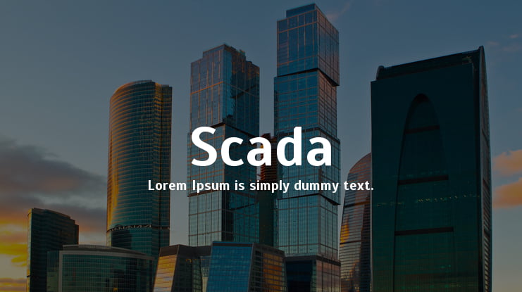 Scada Font Family