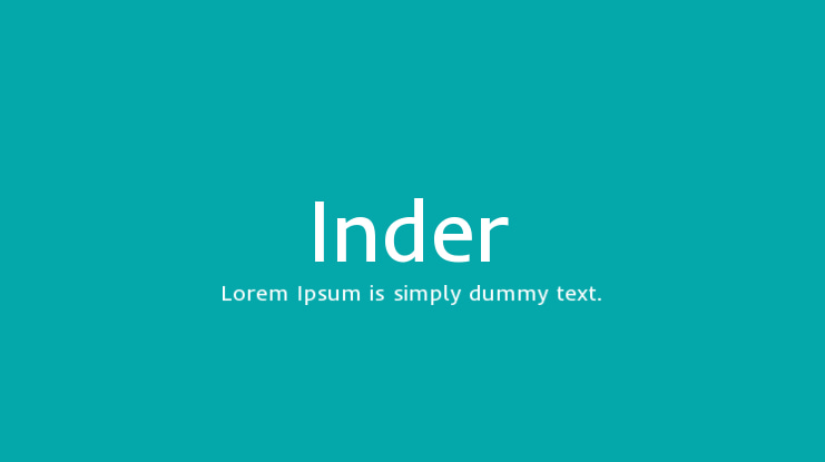 Inder Font