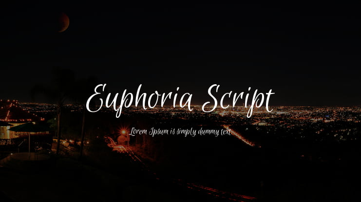 Euphoria Script Font