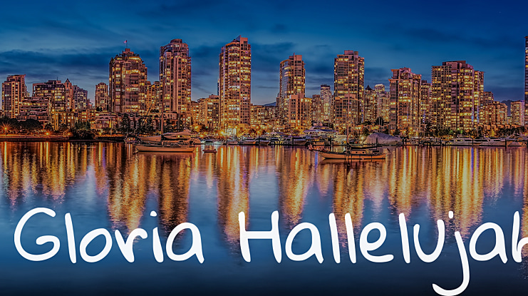 Gloria Hallelujah Font