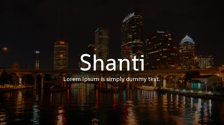 Shanti Font Family