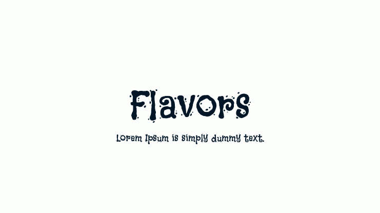 Flavors Font