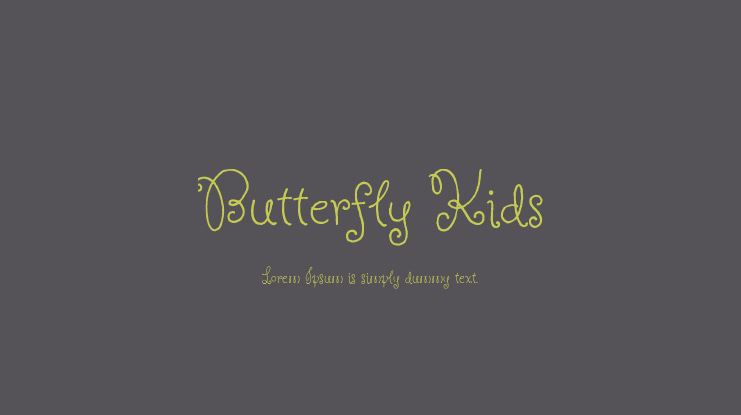 Butterfly Kids Font