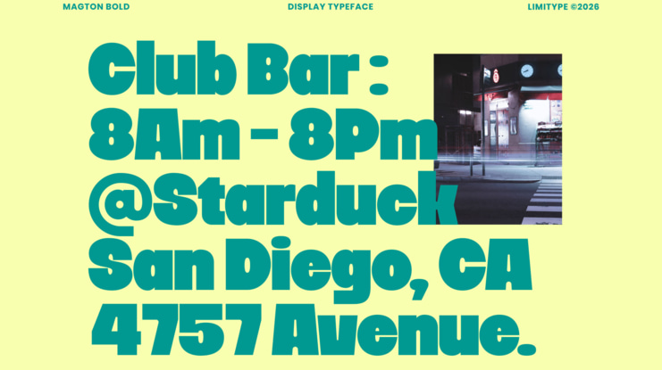 Magton Bold Display Font