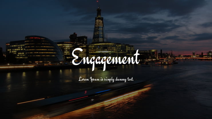 Engagement Font