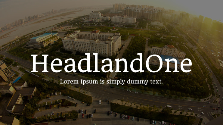 HeadlandOne Font