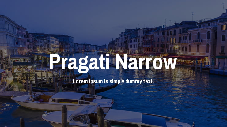 Pragati Narrow Font Family