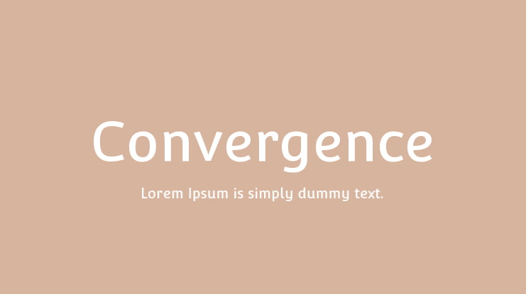 Convergence Font