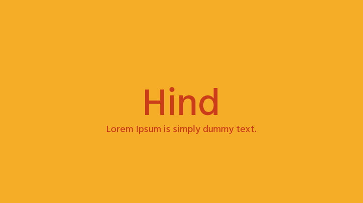 Hind Font Family