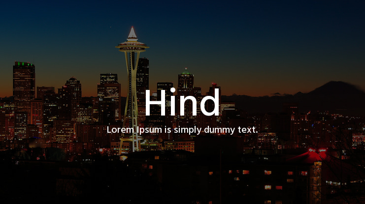 Hind Font Family